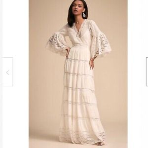 Korovilas White Maxi Dress